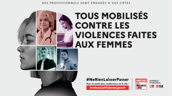 Affiche illustrative de la campagne du 25 novembre 